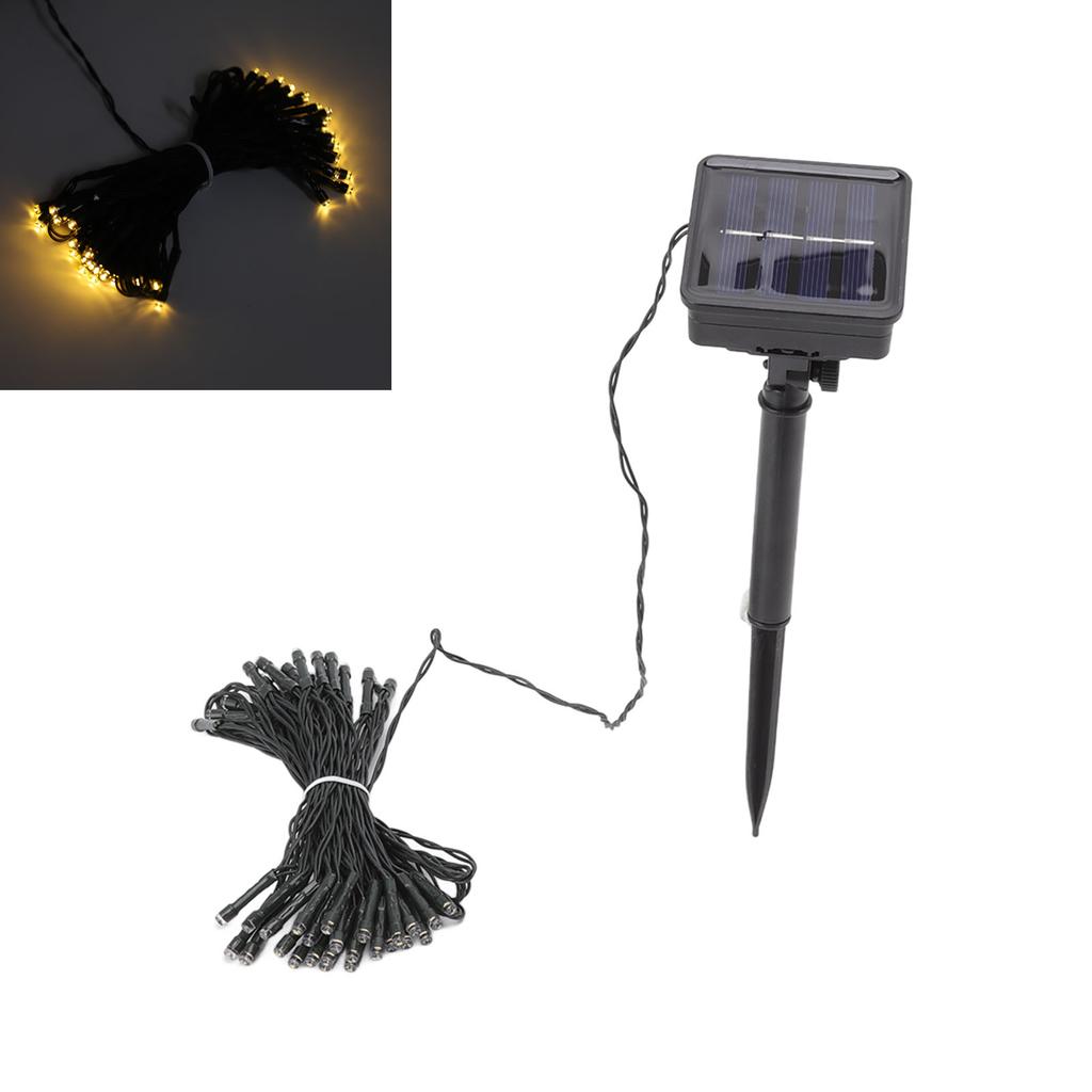 Solar String Light 50 LED 8 Modes IP65 Waterproof Decorative Outdoor Lamp String for Garden Courtyar