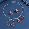 Fashionable Love Diamond Jewelry Set for Women with a Gentle and Luxurious Design Style