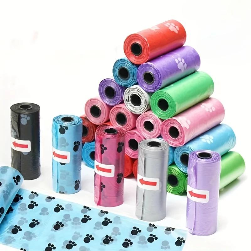 5 Stück Hundebeutel Haustier Kot Abfallbeutel Umweltfreundlich Auslaufsicher Hundebeutel Auslaufsichere Hundeabfallbeutel für Outdoor Haustierbedarf