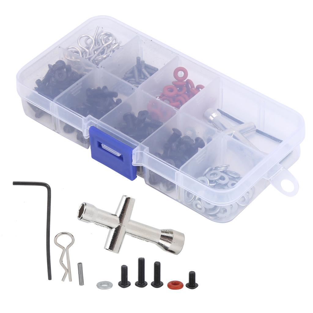 RC Metal Screw Replacement Kit Wrench Car Shell Buckle for HSP 110 Remote Control Car