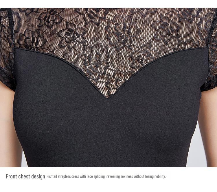 Women's Lace Short Sleeve High-Cut Dance & Yoga Leotard