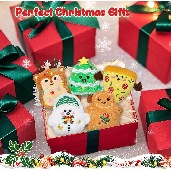 Advent Calendar 2025 Kids, Mini Plush Advent Calendar with 25 PCS Cute Emotional Plushies, Christmas Stocking Stuffers & Holiday Gifts for Kids, Teen