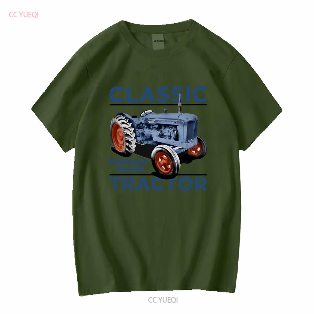 Classic Tractors Fordson Major Inspired Retro T Shirt vintage Washed Casual designer clothes homme Comfortable Breathable