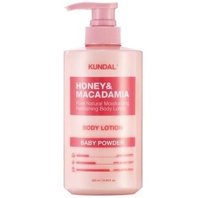 Honey & Macadamia Pure Body Lotion 500ml, Korean Cosmetics with Good Fragrance