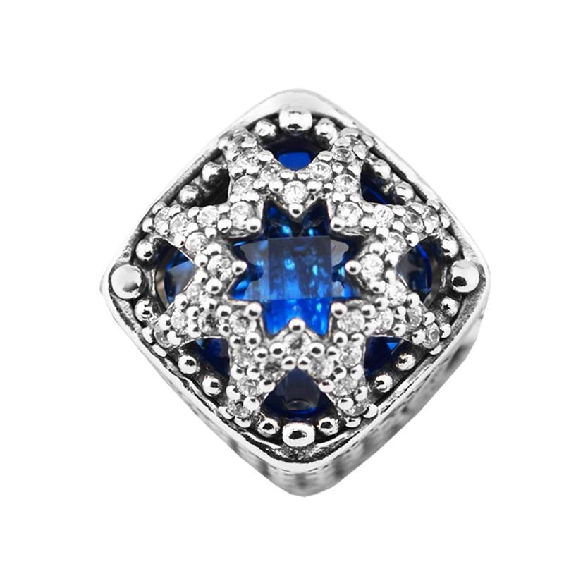 Autentisk 925 Sterlingsilver Berlock Glaciärskönhet Pärlor Berlocker Passar Original Armband Dam Smyckestillverkningsaccessoarer