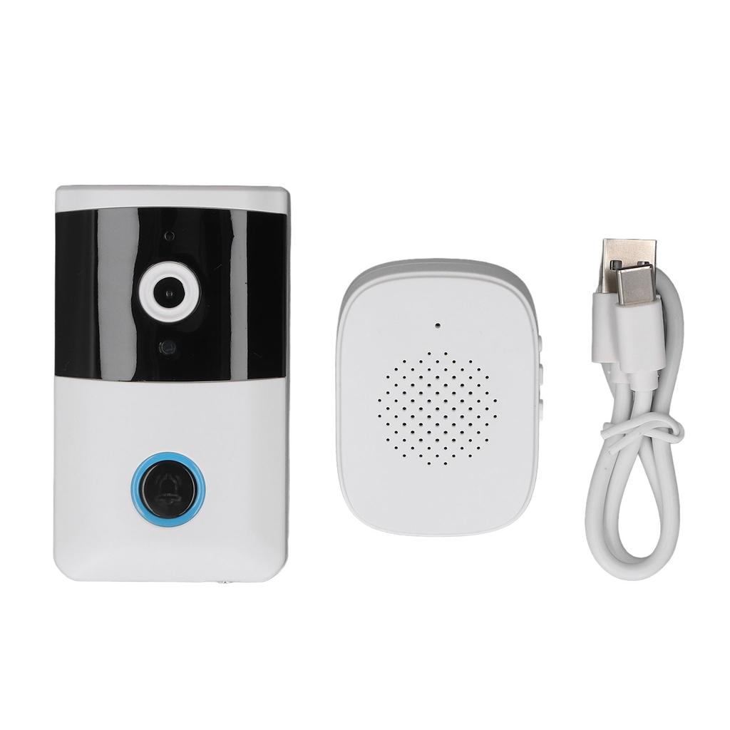Wireless Video Doorbell Rechargeable Night Vision Smart Doorbell Camera with App Control 2 Way Inter