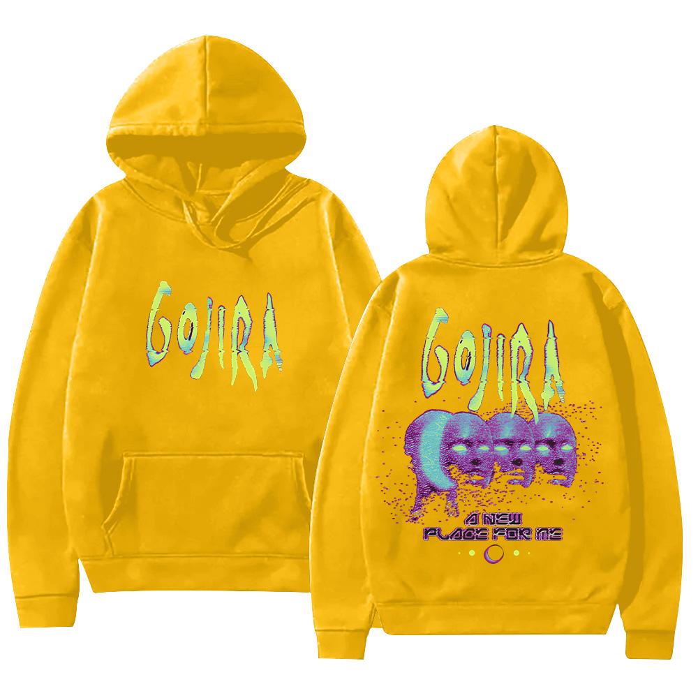 Sweat à capuche Another World Groupe de Metal Gojira Magma Music Sweat à capuche Unisexe Hommes Femmes Nouveau Décontracté Streetwear Pull Sweatshirt High Street
