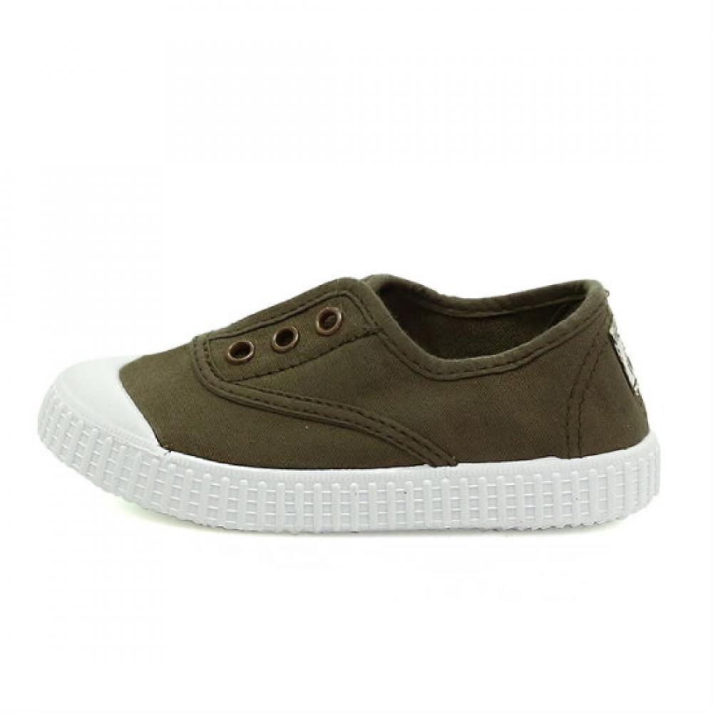 Victoria Shoes Kids Inglesa Cotton Lavada Sneakers 106627 Militar