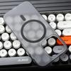 Corrugated Pattern Matte Magnetic Wireless Charge Case For iPhone 17 Air 16 15 14 13 12 Pro Max Magsafe Transparent Hard Cover