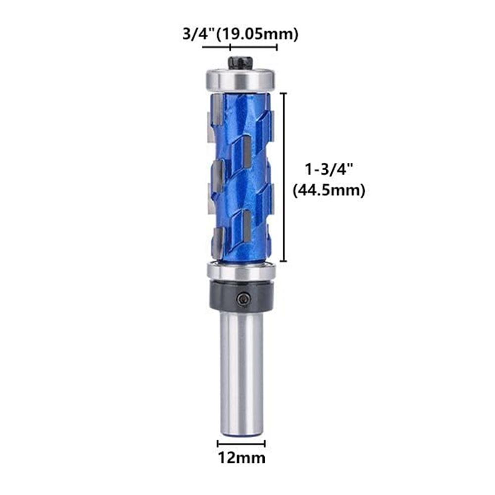Milling Cutter 12mm 1/2" Shank Flush Trim End Mill Solid Carbide Spiral Double Bearing CNC Router Bit For Wood