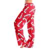 Dames Kerstprint Broek, Casual Pyjamabroek zonder en zonder Zakken