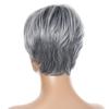 Short Grey Natural Wave Wigs For Women Synthetic Heat Resistant White Cosplay Wig Women's Wigs