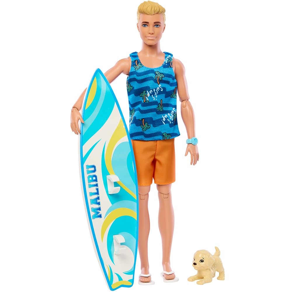 Barbie Ken Surfboard Set As seen in the movie HPT50 / "Barbie"! [Dress-up Doll] [Ages 3+] [Gift]