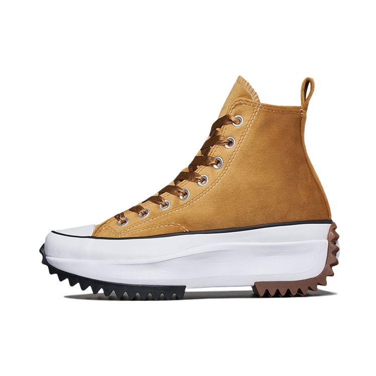 

Converse Run Star Hike Повседневные Универсальные Высокие Кеды из Канваса Унисекс Рыже-Желтые 172505C 35