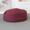 Cappello a cloche di paglia Berretto estivo Cappelli da sole Fedora retrò giapponese per il giardinaggio Moda hostess Cappelleria Fascinator Cappello da pittore di design