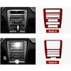 Carbon Fiber Central Control CD Panel Cover Sticker For Ford Mustang 2009-2013