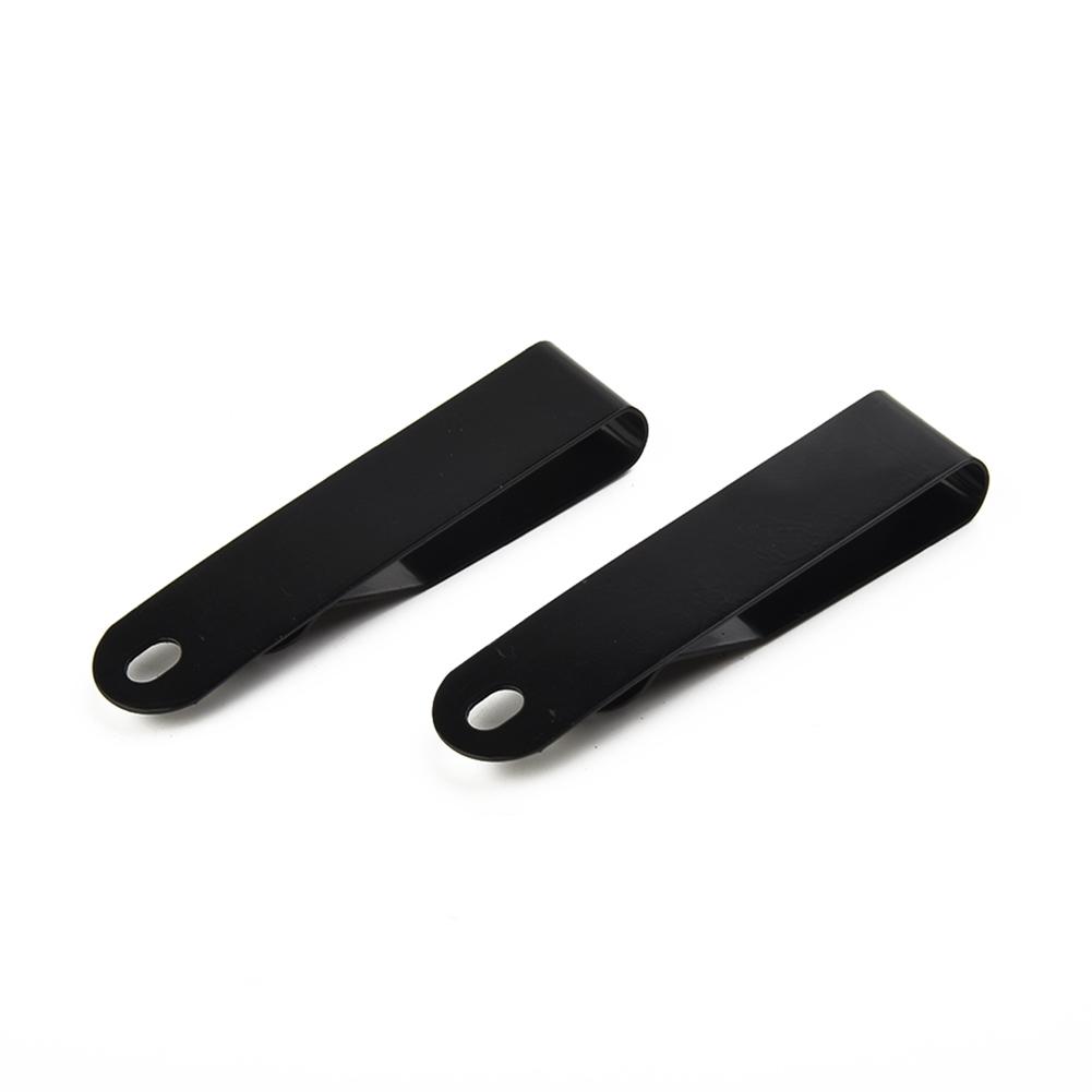 Brand New Steel Belt Clip 62.5*15mm Electroplating Matte Black