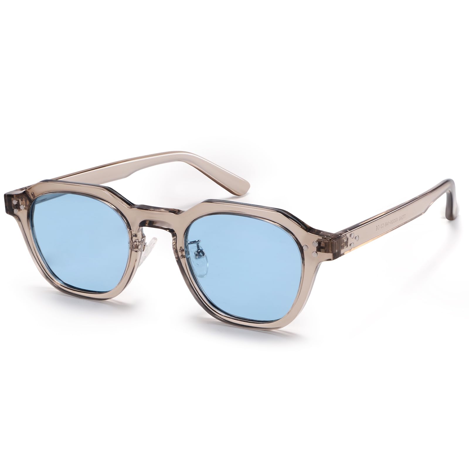 

Солнцезащитные очки Dollger и квадратные ретро дизайнерские с защитой UV400 синие мужские женские, синий