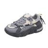 Scarpe da Papà Nuove Primavera con Suola Spessa Scarpe Casual da Donna alla Moda in Stile Coreano con Punta Rotonda Scarpe Sportive in Cotone da Studente
