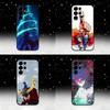 Coque de téléphone dessin animé G-Gurren L-Lagann Pour Samsung S25,S24 Ultra,S20,S30 plus,S22 plus,S23,S30 Ultra 5G Coque Noire en Silicone