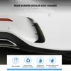 2pcs Rear Bumper Spoiler Side Canard Left Right Fit for   C Class W205 C180 C200(Carbon     )