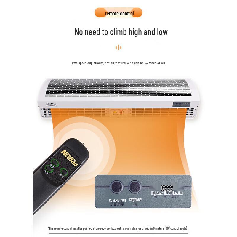 Nedfon Commercial Electric Air Curtain Heater