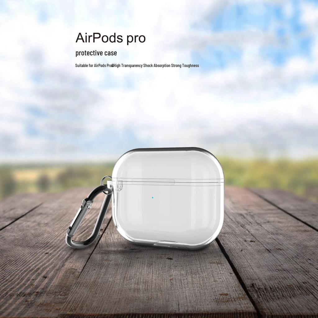 Trendy AirPods Pro Full-Coverage Soft Protective Case with Storage Bag