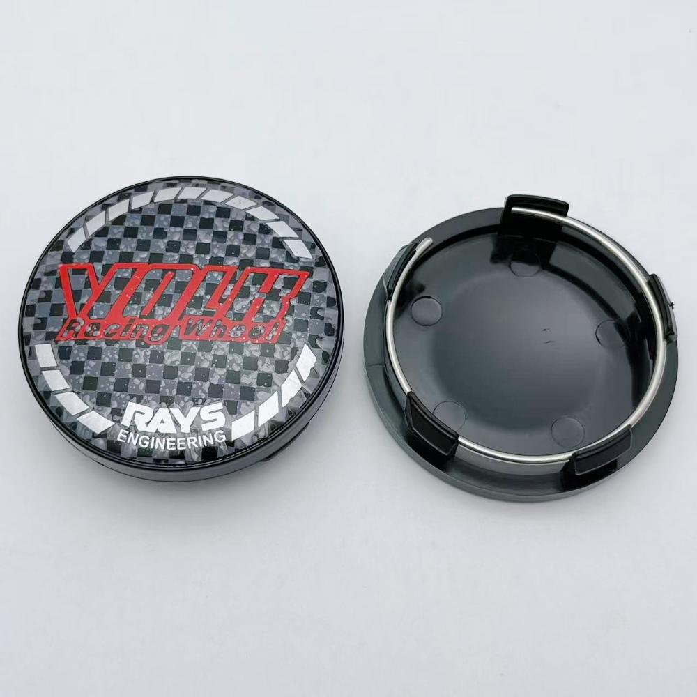 4pcs/Set VOLK RAYS Logo Emblem Badge Car Wheel Center Caps 58mm 54mm Hub Center Dust Cover Wheel Hubcaps Car Styling Accessories