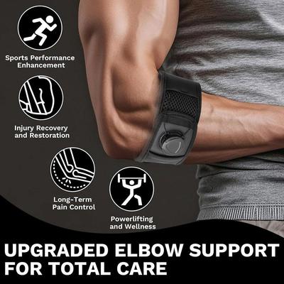 Durable And Safe Adjustable Elbow Brace With Support Splint & Strap Arm Forearm Immobilizer For Tennis Elbow Arthritis & Sports Recovery