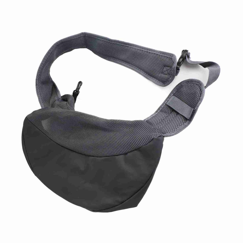 Pet Carrying Sling Breathable Large Zipper Opening Polyester Cat Puppy Shoulder Carrier Bag for