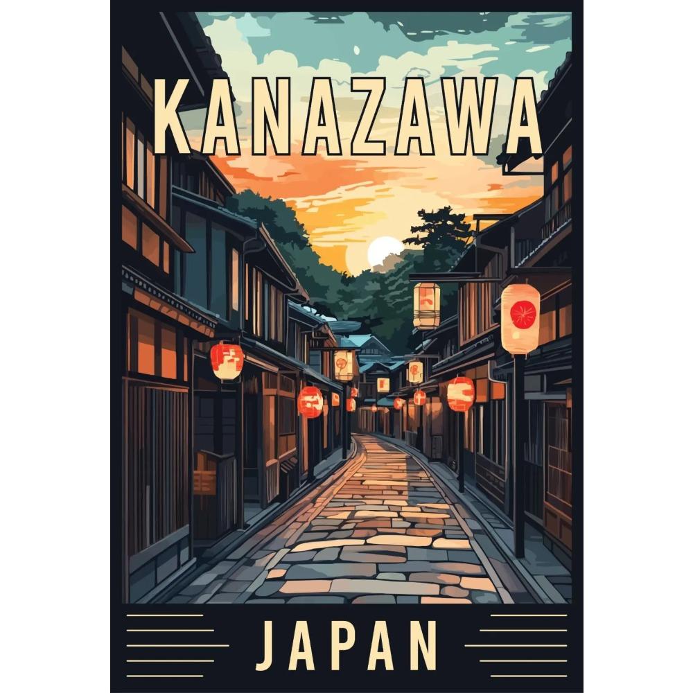 Vintage Japan Travel Poster Print For Office Living Room Home Decor Fuji Mountain Tokyo Osaka Landscape Canvas Painting Wall Art