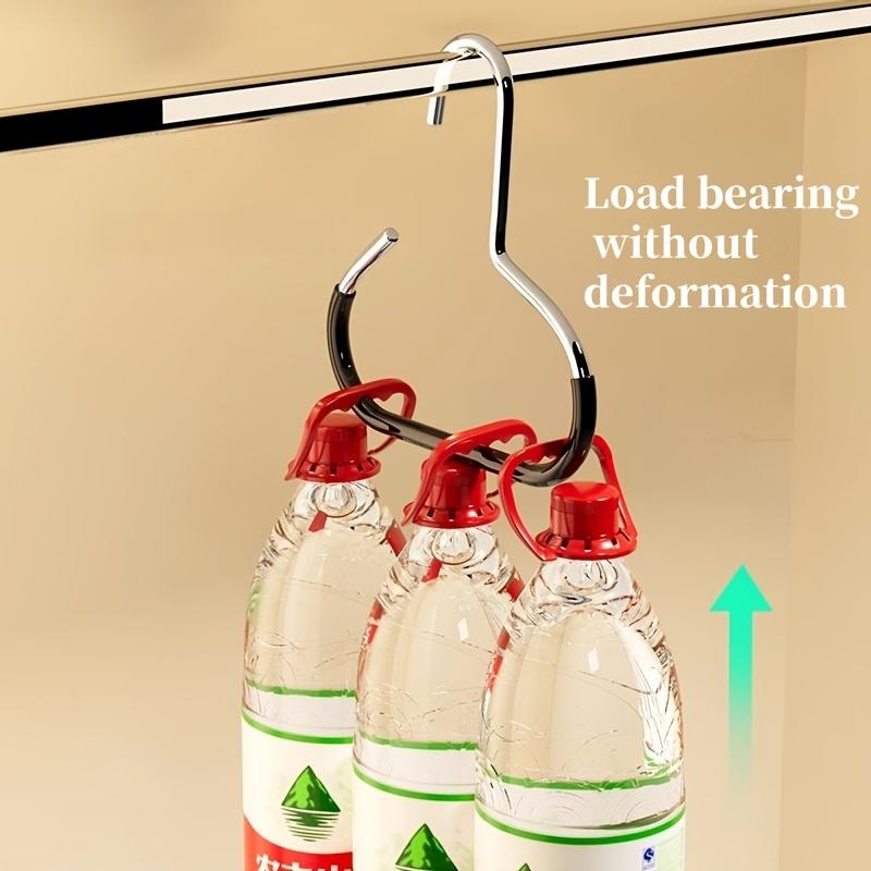 4pcs Metal Non-Slip Hangers with Silicone Grip - Versatile Round Hooks for Scarves, Ties, Hats, Bags & Clothes - Space-Saving Wardrobe Organizer