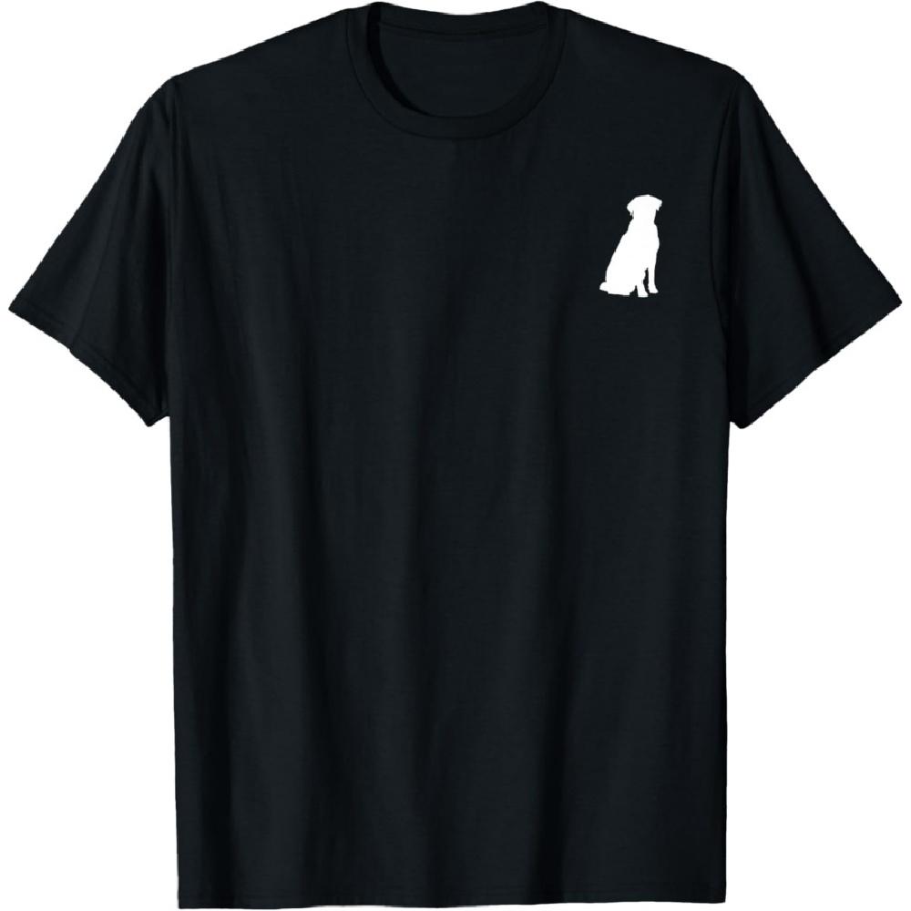 

Dog Shirt - Silhouette On Pocket Area - Labrador Retriever T-Shirt XXXXXL чорний