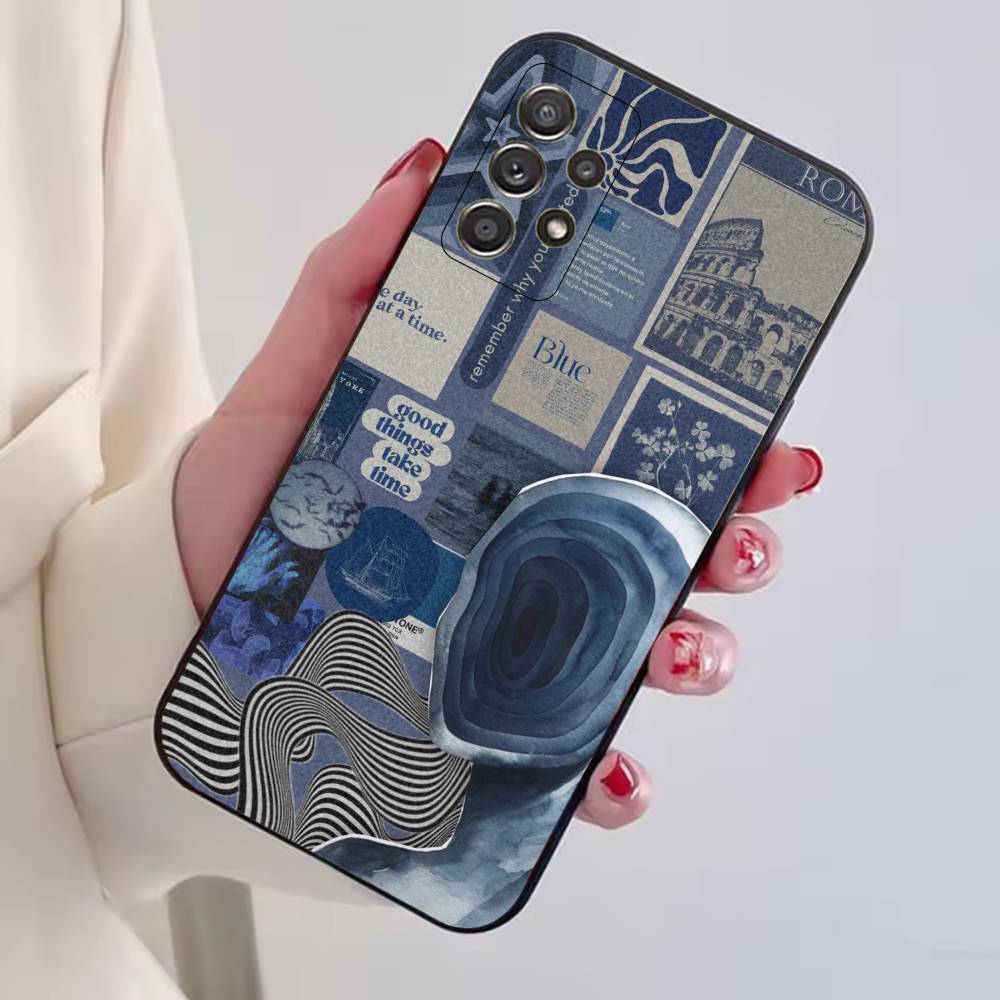 

Чехол C-Cool Blue O-Ocean Retro для телефона Черный Мягкий Силикон Для Samsung S25,S24,S21,S22,S23,S30,Ultra,S20,Plus,Fe,Lite Samsung S21lite