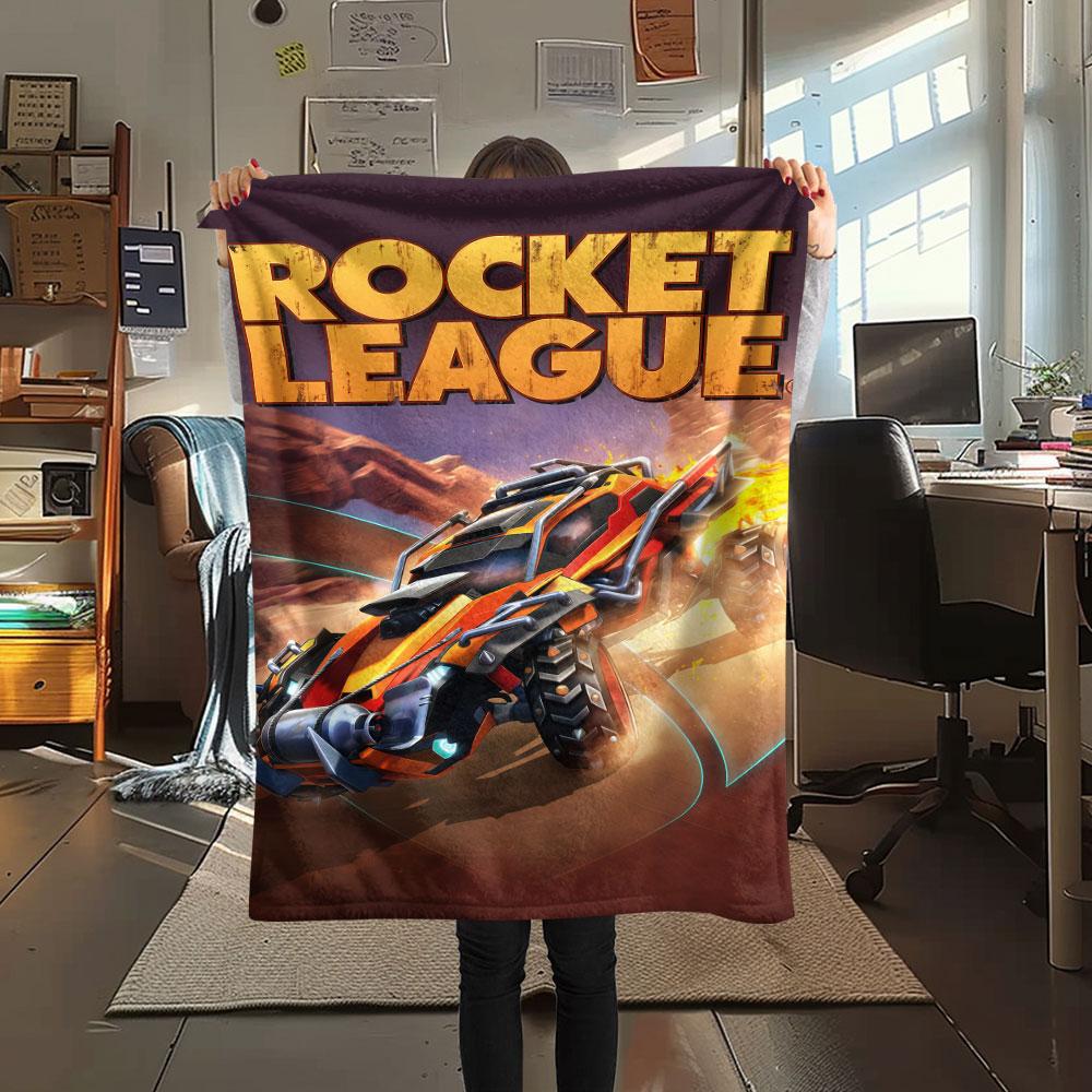 Coperta Rocket League, Alta qualità, Confortevole per Tutte le Stagioni, Decorazione per la Casa, Calore e Comfort