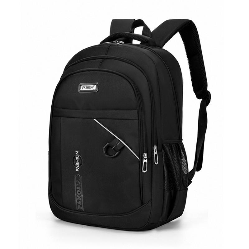 Oxford Backpack With Breathable Mesh And Letter Design For Office Outdoor And