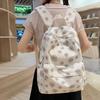 School bag female ins Japanese girls college wind small floral backpack Korean version Harajuku printed middle school student backpack female