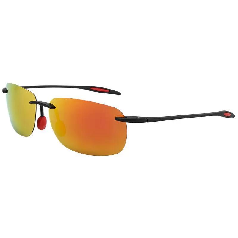 Men's Polarized Ultra Lightweight TR90 Square Frameless Sunglasses For Men Women Outdoor Driving Fishing Uv400 Sun Shade Glasses