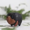 Kleine Holz-Hundefigur, Handgeschnitzte Welpenfigur, Rustikale Sammler-Tierstatue für Heim-Schreibtischdekoration, Geschenke für Hundeliebhaber