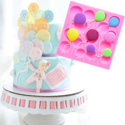 DIY 3D Silicone Balloons Cake Fondant Mould Sugarcraft Chocolate Decor Mold