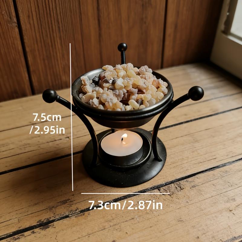 1pc Resin Frankincense Essential Oil Diffuser Portable Retro Aromatherapy Burner Candle Holder Creative Essential Oil Warmer