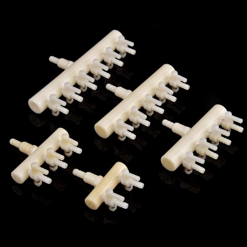 2/3/4/5/6Way Aquarium Air Pump Hose Splitter Oxygen Pipe Distributor Fish Tank Aeration Tube Air Flow Control Valve Accessories