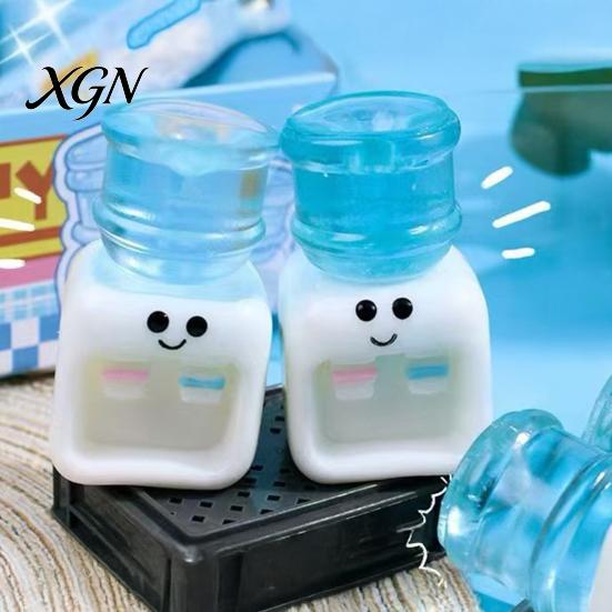 Stress Massage Ball Mini Water Dispenser Slow-Rising Squeeze Toy Soft TPR Fidget for Relief Cute Muddy Texture Decompression Gadget Kids Adults