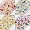 3D   Kuromi Cinnamoroll Stickers Cute Anime Transparent Jelly Crystal Decorative Sticker Note Phone Case DIY Toy