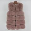 Women's 2023 Winter Fashion Real Fox Fur Slim Vest Jacket