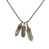 Takahashi Feather Style Necklace: European & American Hip-Hop Silver Alloy Pendant.