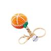 New Handmade Weaving Keychain Wool Crochet Unique Knitted Pendant Keyring Strawberry Watermelon Orange Pendant Key Chain Gifts