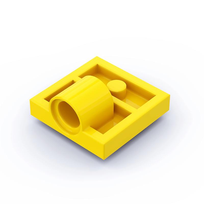 

30PCS PLATE 2X2 + ONE HULE Ø4,8 Compatible with 10247 2444 Plate Modified Self-Locking Bricks Building Blocks Toys Accessories 30pcs жовтий
