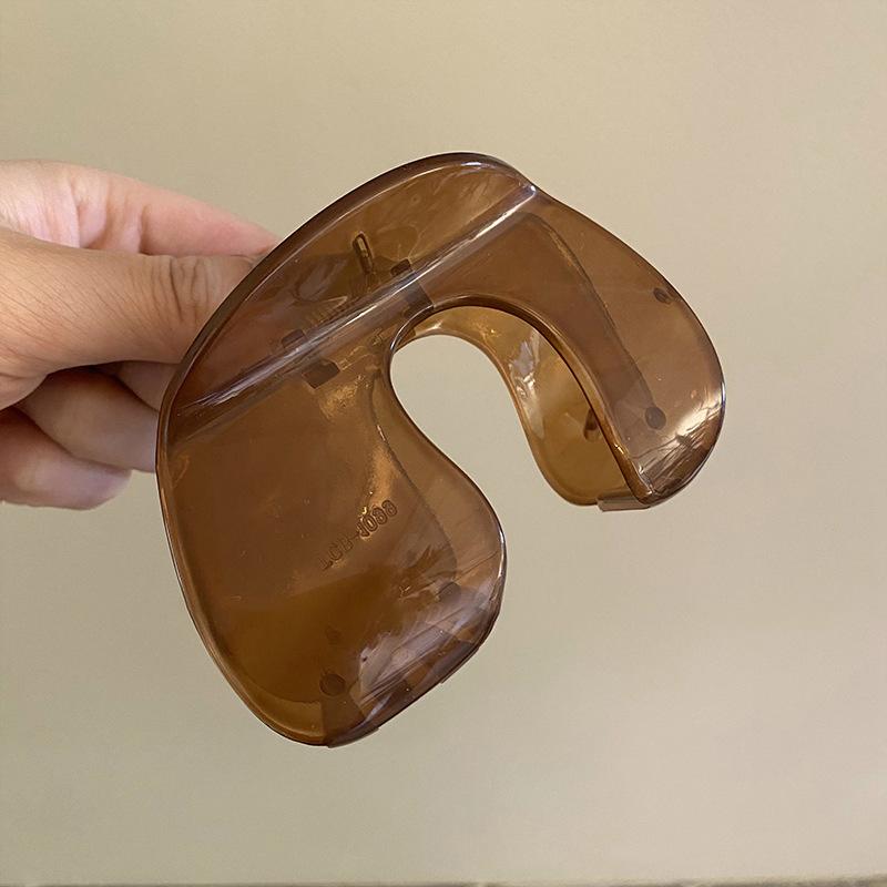 

Желейные цветные заколки для волос Элегантные женские большие зажимы Заколка Модные акриловые клипсы-крабы Акула Аксессуары для волос для девочек