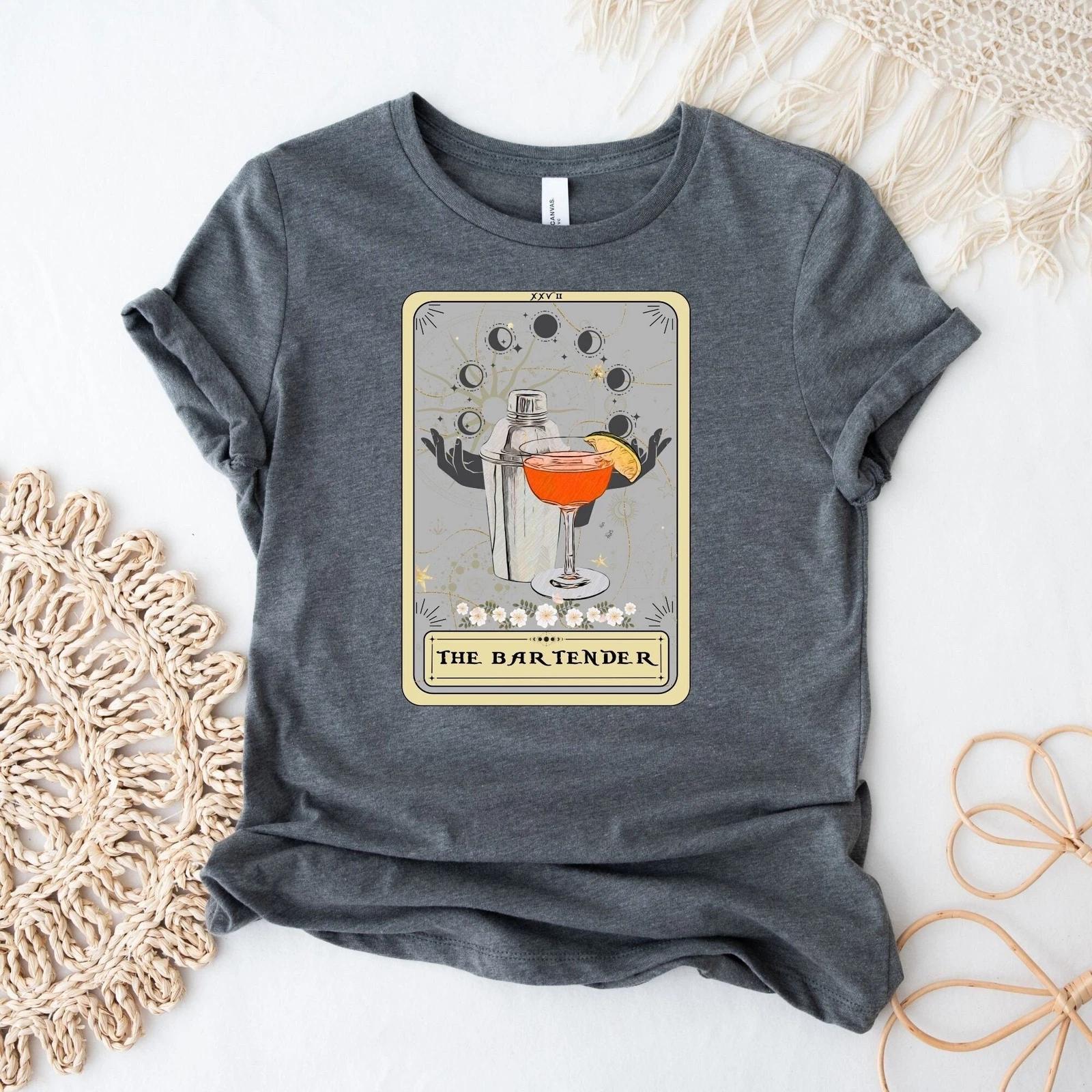 The Bartender Tarot Card Shirt L
